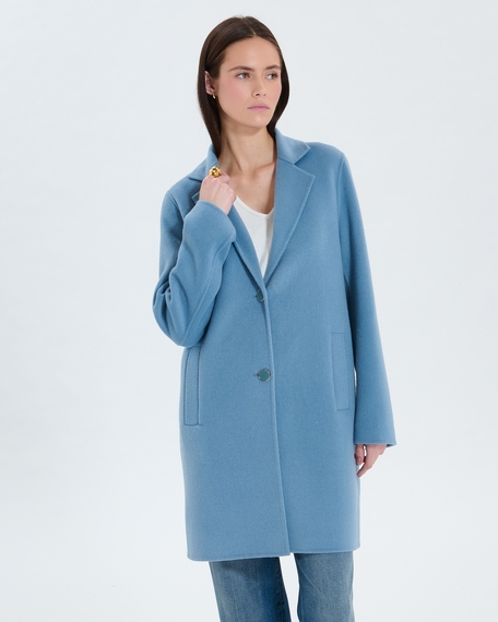 Matila coat mid-length blue coat zapa