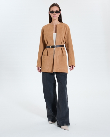 Manoa coat mid-length beige coat zapa