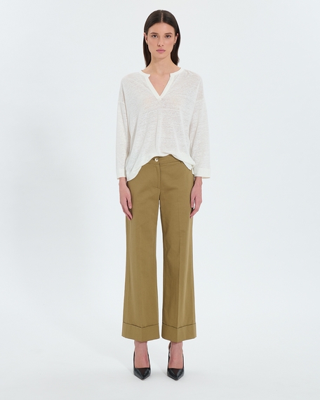 Parly pants flowy khaki pants zapa