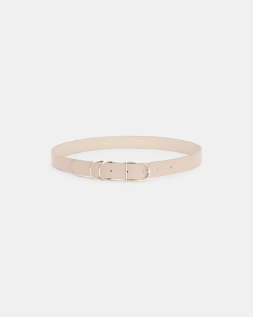 Clelia Belt Smooth beige belt ZAPA