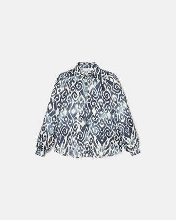 Castille shirt Summer wave print shirt ZAPA