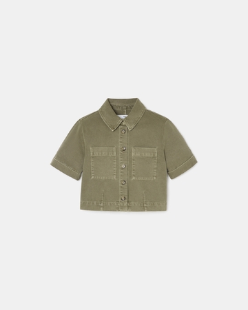 Cyrille shirt Straight khaki denim shirt ZAPA