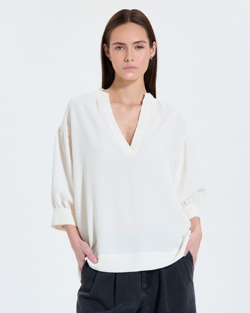 Top Cambridge Flowing ecru shirt ZAPA