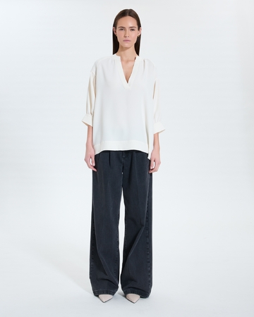 Top Cambridge Flowing ecru shirt ZAPA