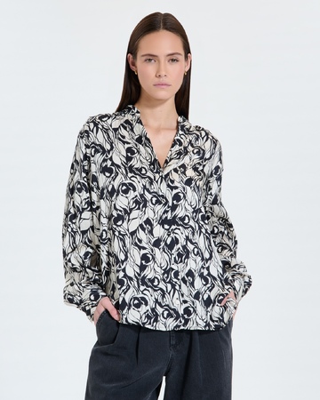 Tiberina shirt Flowy floral print blouse ZAPA