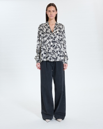 Tiberina shirt Flowy floral print blouse ZAPA