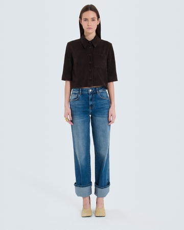 Celina shirt Short chocolate shirt ZAPA