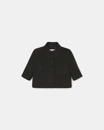 Celina shirt Short chocolate shirt ZAPA