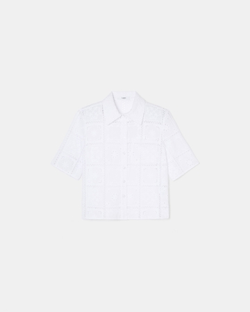 Top Celiana Ecru English embroidery shirt ZAPA