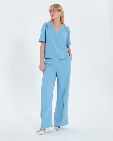 Top Tahiel Blue flowing top ZAPA