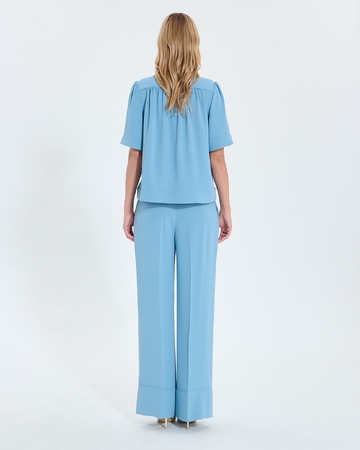 Top Tahiel Blue flowing top ZAPA