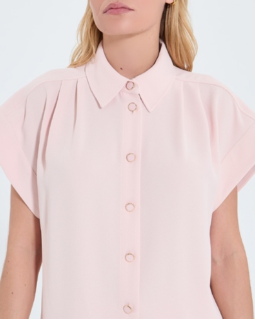 Top Tarina Nude short-sleeved shirt ZAPA