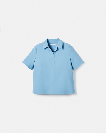 Top Tendresse Blue flowing shirt top ZAPA