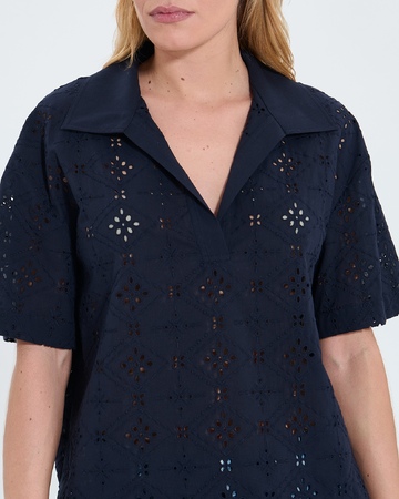 Top Teyma Loose top in nocturnal English embroidery ZAPA