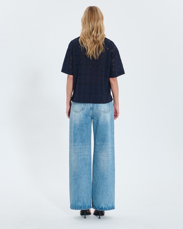 Top Teyma Loose top in nocturnal English embroidery ZAPA