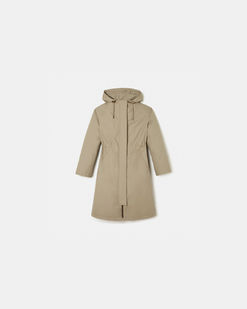 Texas Coat Long beige cotton trench coat ZAPA