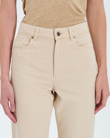 Jean PamCrop Beige cropped jeans ZAPA