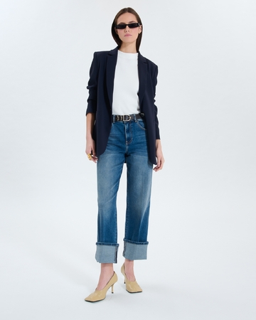 Popus Jeans Dirty light blue straight jeans ZAPA