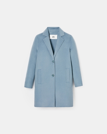 Matila coat Mid-length blue coat ZAPA