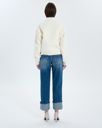 Maevan coat Short ecru double-faced coat ZAPA