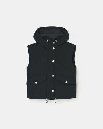 Maeli coat Black sleeveless coat ZAPA