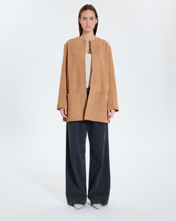Manoa Coat Mid-length beige coat ZAPA