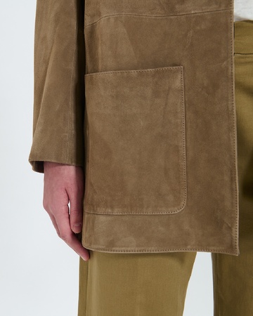 Manoa coat Mid-length khaki coat ZAPA