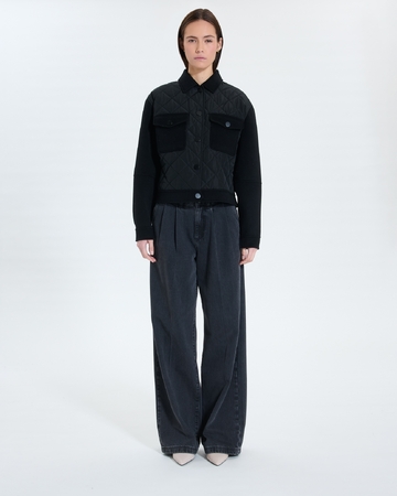 Malo coat Short black coat ZAPA