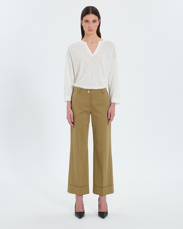 Parly pants Flowy khaki pants ZAPA