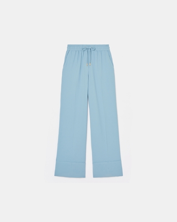 Poésie Pants Hydrangea blue flowing pants ZAPA