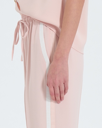 Piel pants Wide-leg pants in nude crepe ZAPA