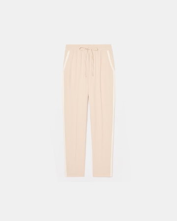 Piel pants Wide-leg pants in nude crepe ZAPA
