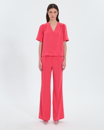 Pervenche Pants Coral fluid pants ZAPA