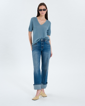 Namika sweater Blue V-neck sweater ZAPA