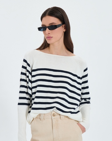 Penseeboat sweater Loose sailor sweater ZAPA
