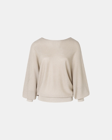Namanda sweater Champagne boat neck sweater ZAPA