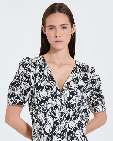 Rafinita dress Floral print flared maxi dress ZAPA