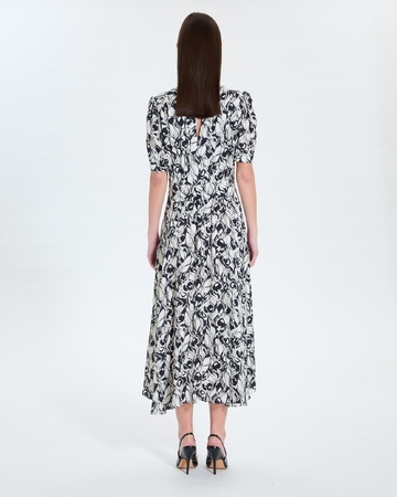 Rafinita dress Floral print flared maxi dress ZAPA
