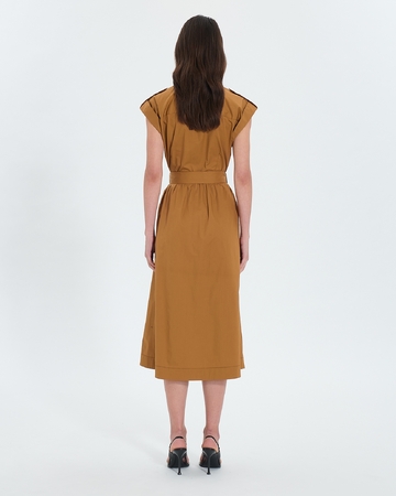 Riyad dress Tobacco shirt dress ZAPA