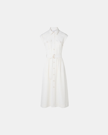 Ryad dress Ecru midi safari dress ZAPA