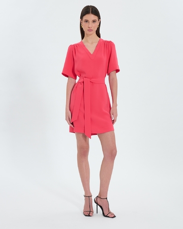 Retie dress Coral fitted straight dress ZAPA
