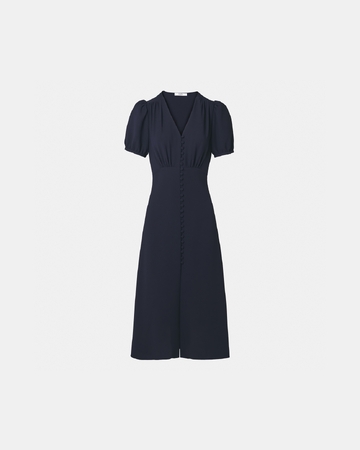 Romarine Dress Nocturnal crepe midi dress ZAPA