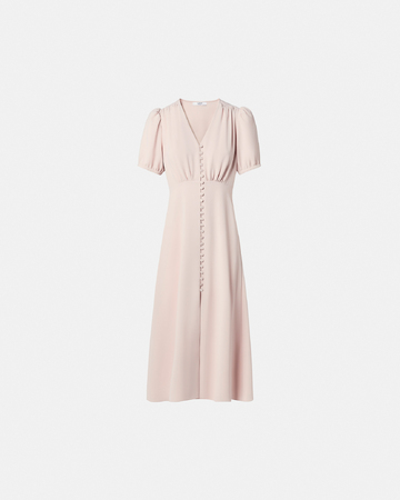 Romarine Dress Nude crepe midi dress ZAPA