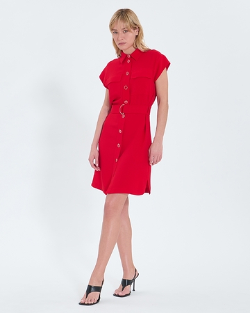 Rosen dress Red shirt dress ZAPA