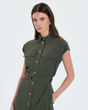 Rosen dress Army shirt dress ZAPA