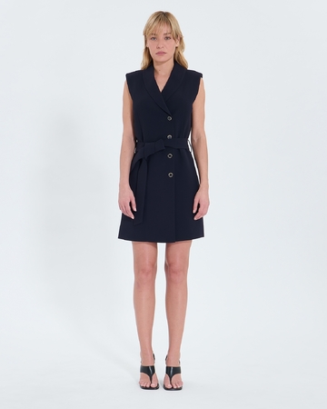 Ramille dress Nocturnal crepe wrap dress ZAPA