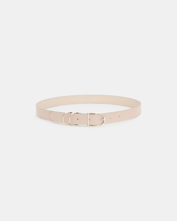 Clelia Belt Smooth beige belt ZAPA