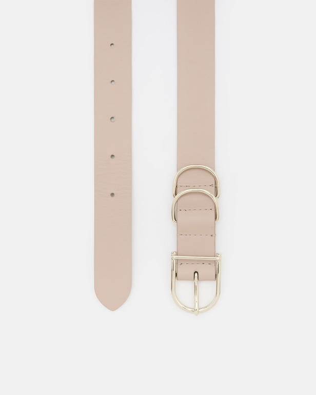 Clelia Belt Smooth beige belt ZAPA