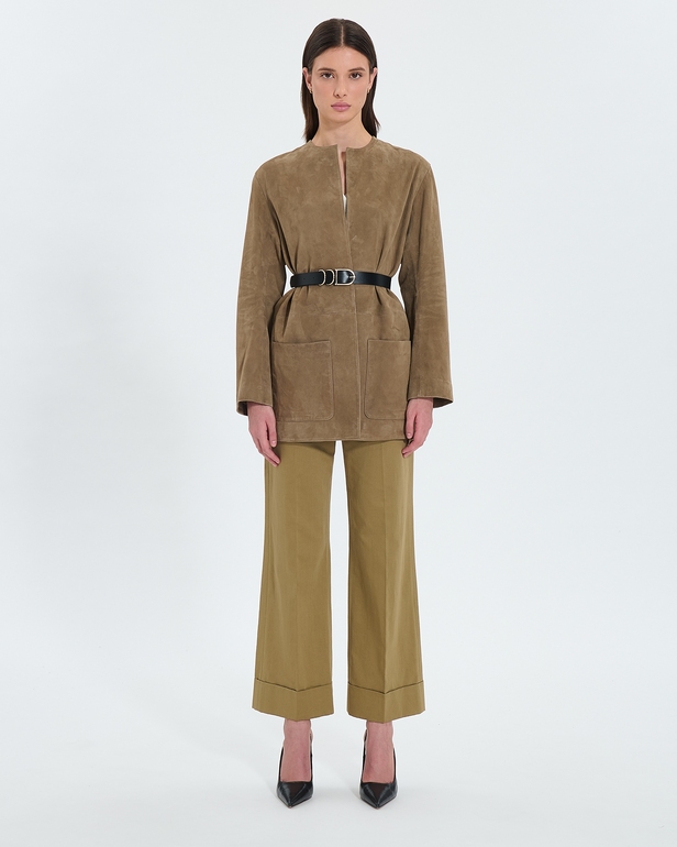 Clelia Belt Smooth black belt ZAPA