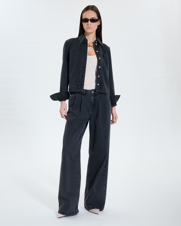 Coline shirt Black denim shirt ZAPA